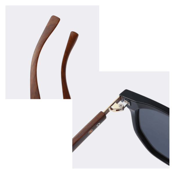 Albino Brown Transparent Wooden Sunglass - Image 4